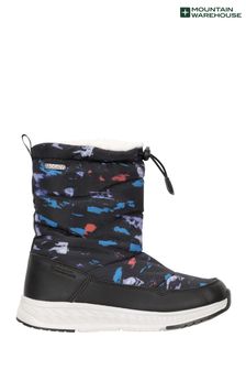 Mountain Warehouse Black Glide Kids Printed Snow Boots (P83670) | €63