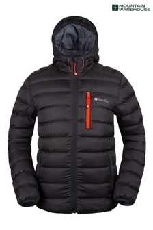 Черный - Мужская дутая куртка Mountain Warehouse Link (P83721) | €117
