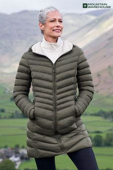 Mountain Warehouse Khaki Florence Womens Long Padded Jacket (P83970) | 108 €