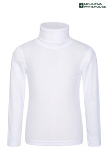 Mountain Warehouse White Talus Kids Roll Neck Thermal Top (P84022) | CHF 20