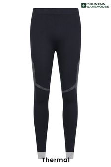 Mountain Warehouse Black Freestyle Mens Seamless Thermal Pants (P84089) | €24