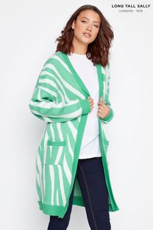 Long Tall Sally White Marble Cardigan With Pocket (P84504) | 51 €