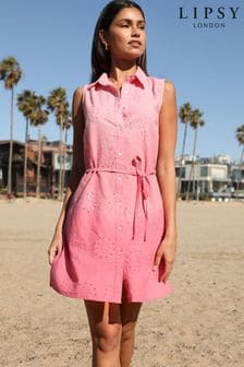 Lipsy Soft Pink Regular Shirt Dress (P84890) | €20