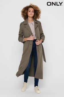 ONLY Khaki Green Trench Coat (P85056) | $68