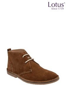 Lotus Footwear Brown Leather Casual Boots (P85505) | OMR31