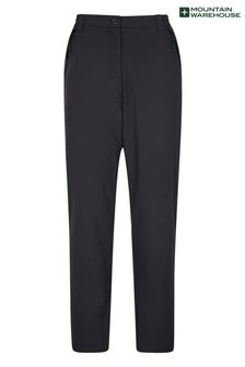 Mountain Warehouse Black Arctic Fleece Lined Womens Stretch Trousers Short Length (P85631) | €64