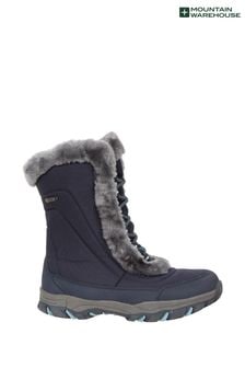 Niebieski - Damskie termoaktywne buty śniegowce Mountain Warehouse Ohio podszyte polarem (P85634) | 370 zł