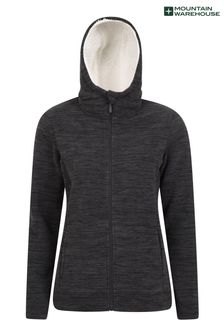 Schwarz - Mountain Warehouse Snowdonia Kapuzensweatshirt aus Fleece für Damen (P85647) | 69 €