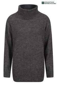 Mountain Warehouse Grey High Neck Womens Knitted Jumper (P85806) | 54 €