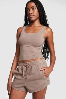 Victoria's Secret PINK Iced Coffee Brown Fleece Elevated Fleece Short (P86428) | €43