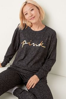 Reinschwarz, Sd - Victoria's Secret Pink Cozy Longsleeve Sleep Shirt (P86455) | 38 €