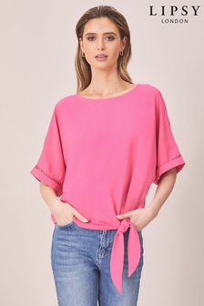 Lipsy Bright Pink Regular Kimono Sleeve Top (P87597) | ₪ 96