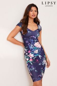 blue floral lipsy dress