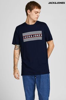 JACK & JONES Navy Blazer PLAY 2 Logo T-Shirt (P88194) | $17