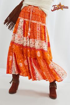 Joe Browns Orange Perfect Patchwork Skirt (P88332) | €63