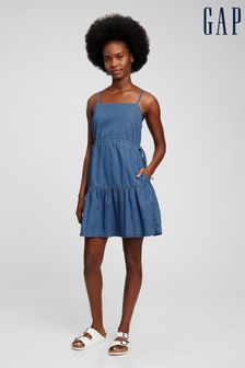 Gap Blue Denim Tiered Cami Dress (P88791) | €55
