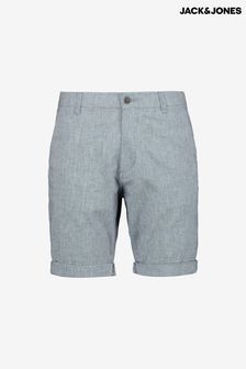 JACK & JONES Blue Chino Shorts Contains Linen (P89151) | 74 zł