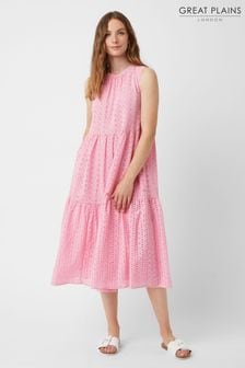 Rosa - Great Plains Summer Kleid mit Lochstickerei (P89212) | 43 €