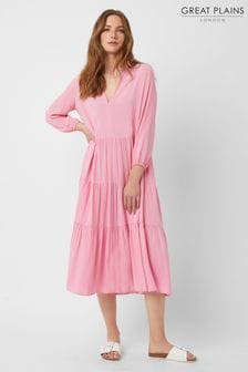 Great Plains Pink Summer Viscose Dress (P89216) | €23