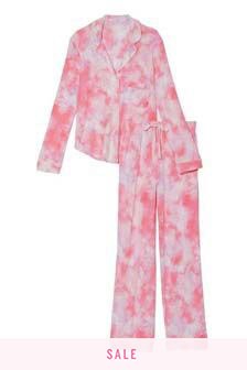 Victoria's Secret Tie Dye Starlet Pink Modal Long Pyjamas (P89658) | 79 €