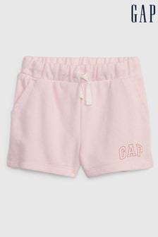 Gap Pink Logo Pull On Jogger Shorts (P89895) | 5,430 Ft