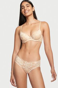 Victoria's Secret Champagne Nude Lace Hipster Knickers (P90994) | kr182