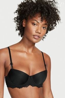 Victoria's Secret Black Smooth Lace Wing Unlined Balcony Bra (P91011) | 52 €