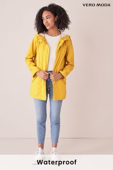 VERO MODA Yellow Waterproof Rain Jacket (P91201) | ₪ 186