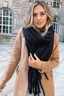 Lipsy Black Super Soft Chunky Brushed Scarf (P91208) | TRY 211