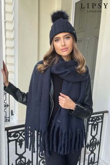 Lipsy Navy Super Soft Chunky Brushed Scarf (P91209) | INR 1,890