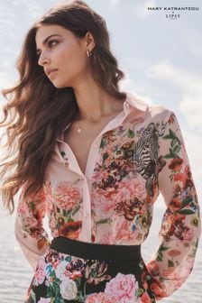 Roze - Mary Katrantzou X Lipsy Floral Printed Shirt (P91896) | €37