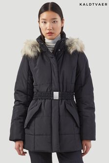 Kaldtvaer Black Roros Belted Puffer Jacket (P92407) | 69 €