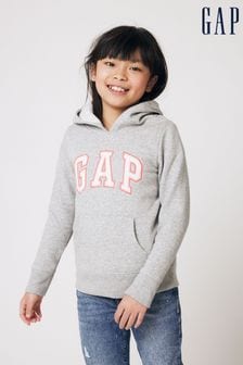 Gris y rosa - Sudadera con capucha con logo de Gap (4-13años) (P92430) | 28 €