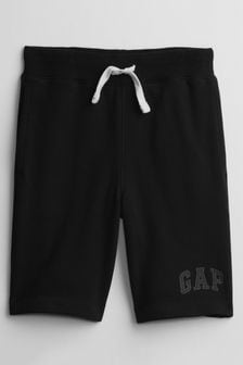 Negro - Pantalones de chándal cortos con goma y logo de Gap (4 a 13 años) (P92440) | 21 €