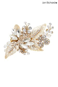 Jon Richard Gold Gold Plated Leaf Hair Slide - Gift Pouch (P92676) | INR 6,283