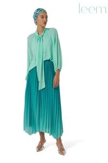 leem Green Handkerchief Pleated Skirt (P92853) | €32