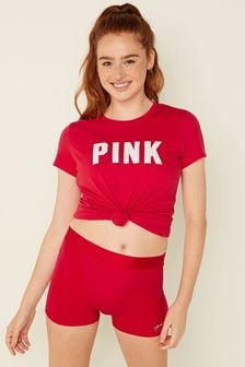 Victoria's Secret PINK Red Pepper with Graphic Red Short Period Pant Knickers (P93028) | €22