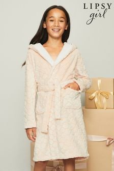Pink - Lipsy Borg Lined Dressing Gown (P93108) | BGN75 - BGN92