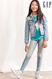 Голубой выбеленный - Супероблегающие джинсы Gap (4-16 лет) (P93116) | €33