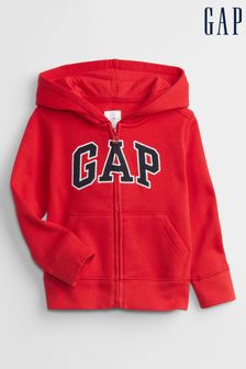 Gap Red Logo Zip Up Hoodie (P93924) | €15.50