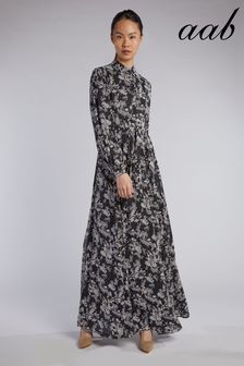 Aab Black/White Jasmine Maxi Dress (P94794) | $130