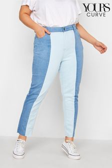 Yours Curve Blue Half And Half Jean (P95098) | €22
