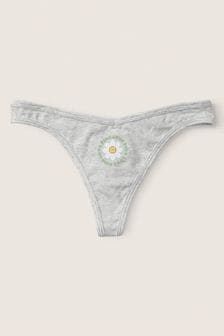 Heather Stone Grey with Graphic Grey - Victoria's Secret Pink Cotton Knickers (P95256) | kr160