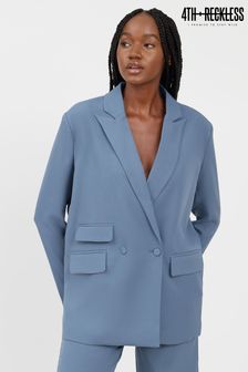 4th & Reckless Cream Archer Tailored Double Breasted Blazer (P95434) | 70 €
