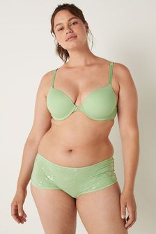 Victoria's Secret PINK Soft Jade Green Smooth Front Fastening Lightly Lined T-Shirt Bra (P95767) | kr550