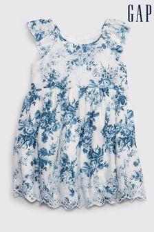 Gap Blue LoveShackFancy Floral Eyelet Dress - Toddler (P96047) | €23