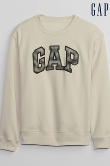 Gap Cream Relaxed Original Logo Sweatshirt (P96484) | €29