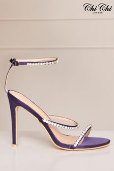 Chi Chi London Purple Diamante High Heel Strap Sandal (P96529) | 91 €