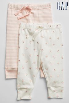 Roz - Pachet 2 perechi de chiloți cu elastic în talie Gap Pantaloni (P96833) | 88 LEI