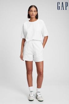Blanc - Short Gap taille haute en tissu doux style vintage à enfiler (P96844) | €9